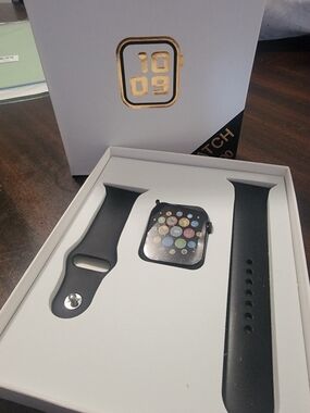 Smartwatch with Black Sport Band